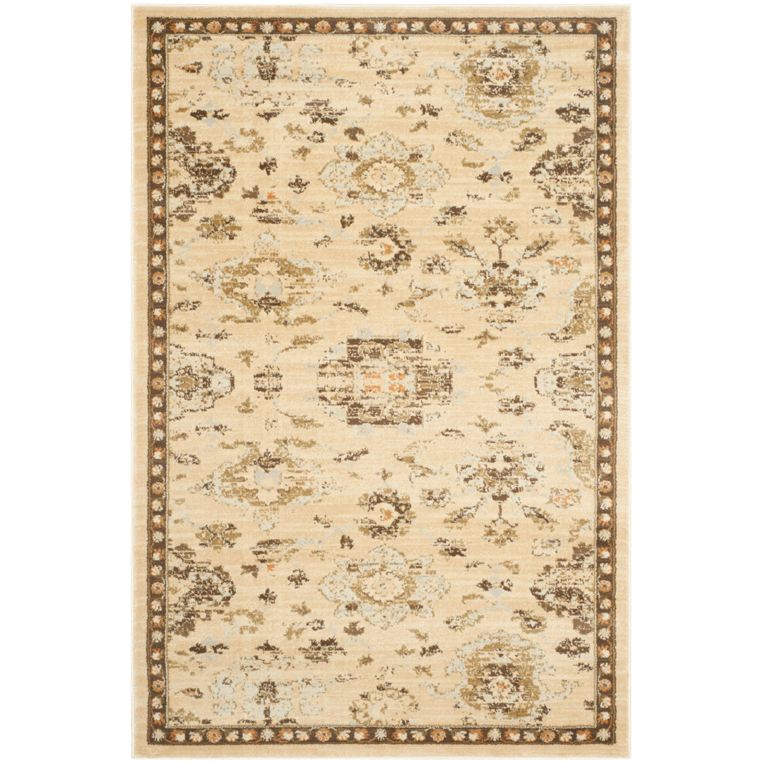 SAFAVIEH Florenteen FLR128-1225 Ivory / Brown Rug Image 5