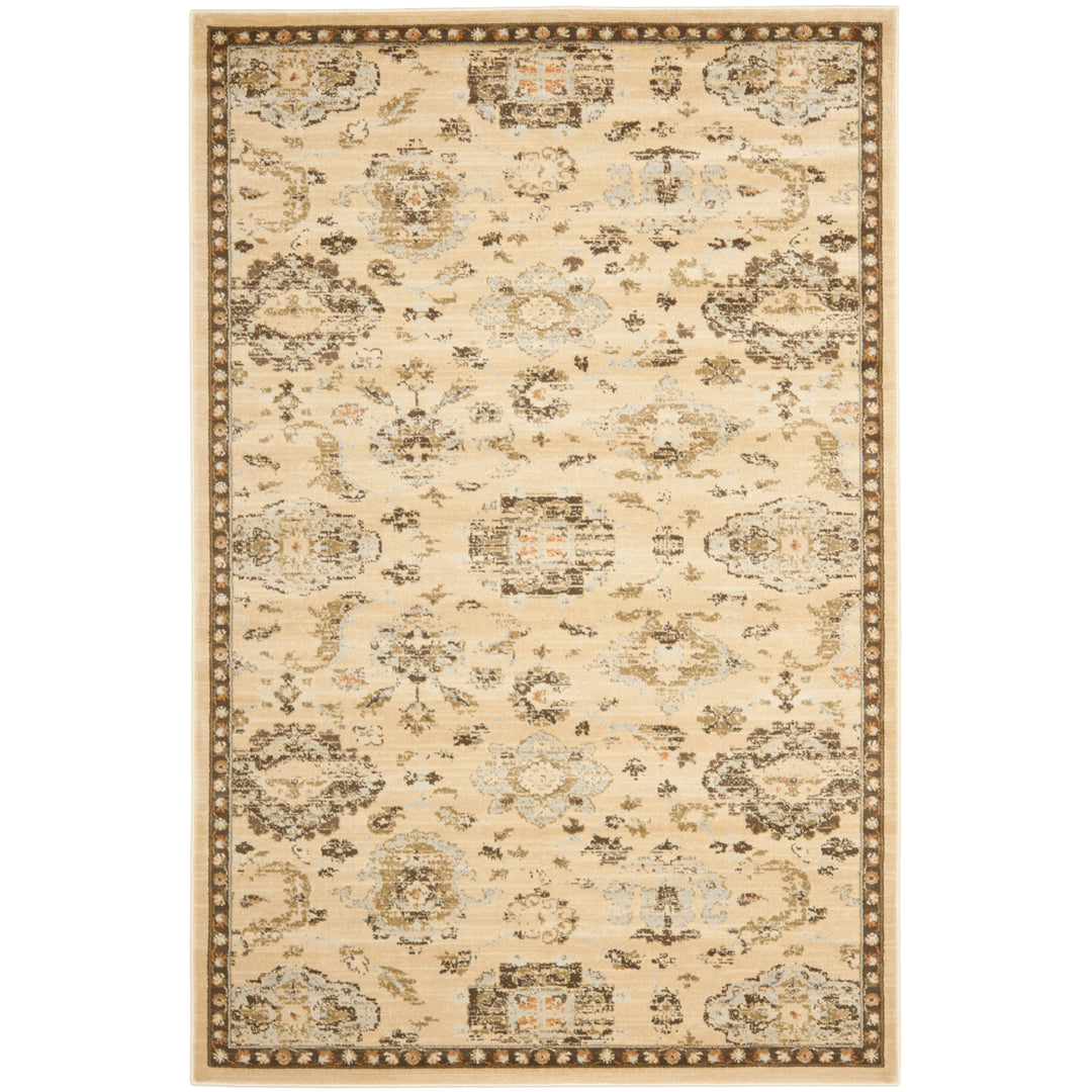 SAFAVIEH Florenteen FLR128-1225 Ivory / Brown Rug Image 6