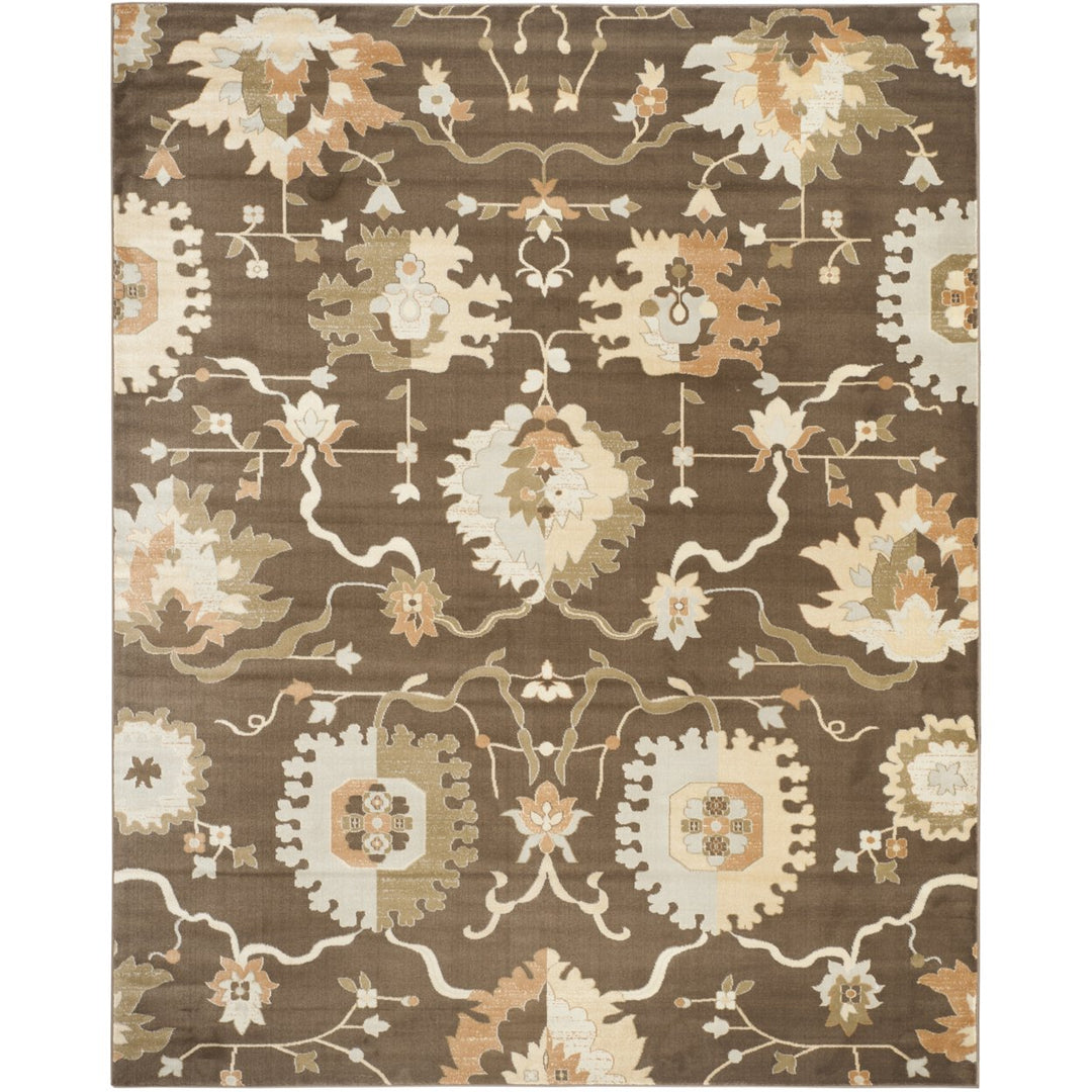 SAFAVIEH Florenteen FLR129-2512 Brown / Ivory Rug Image 1