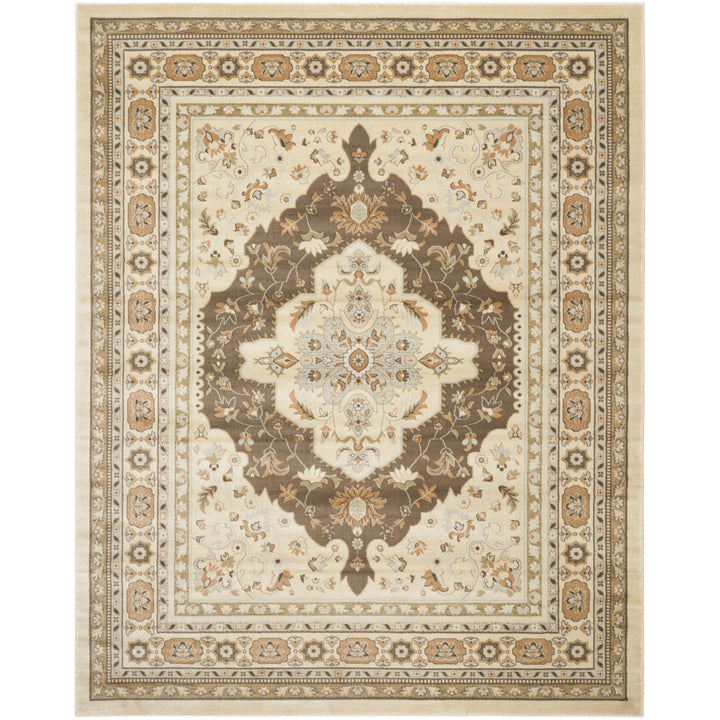 SAFAVIEH Florenteen FLR130-1225 Ivory / Brown Rug Image 1