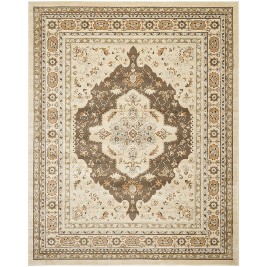 SAFAVIEH Florenteen FLR130-1225 Ivory / Brown Rug Image 1