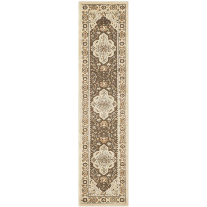 SAFAVIEH Florenteen FLR130-1225 Ivory / Brown Rug Image 3