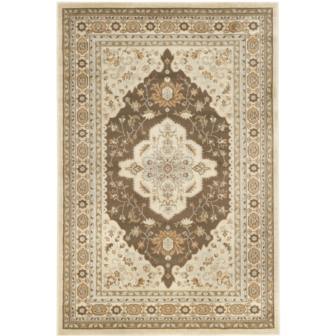 SAFAVIEH Florenteen FLR130-1225 Ivory / Brown Rug Image 5