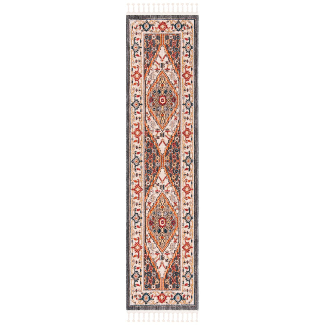 SAFAVIEH Farmhouse FMH812H Charcoal / Ivory Rug Image 3