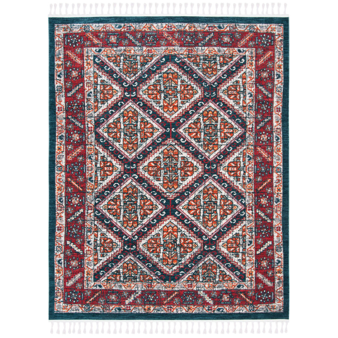 SAFAVIEH Farmhouse FMH820A Ivory / Navy Rug Image 1