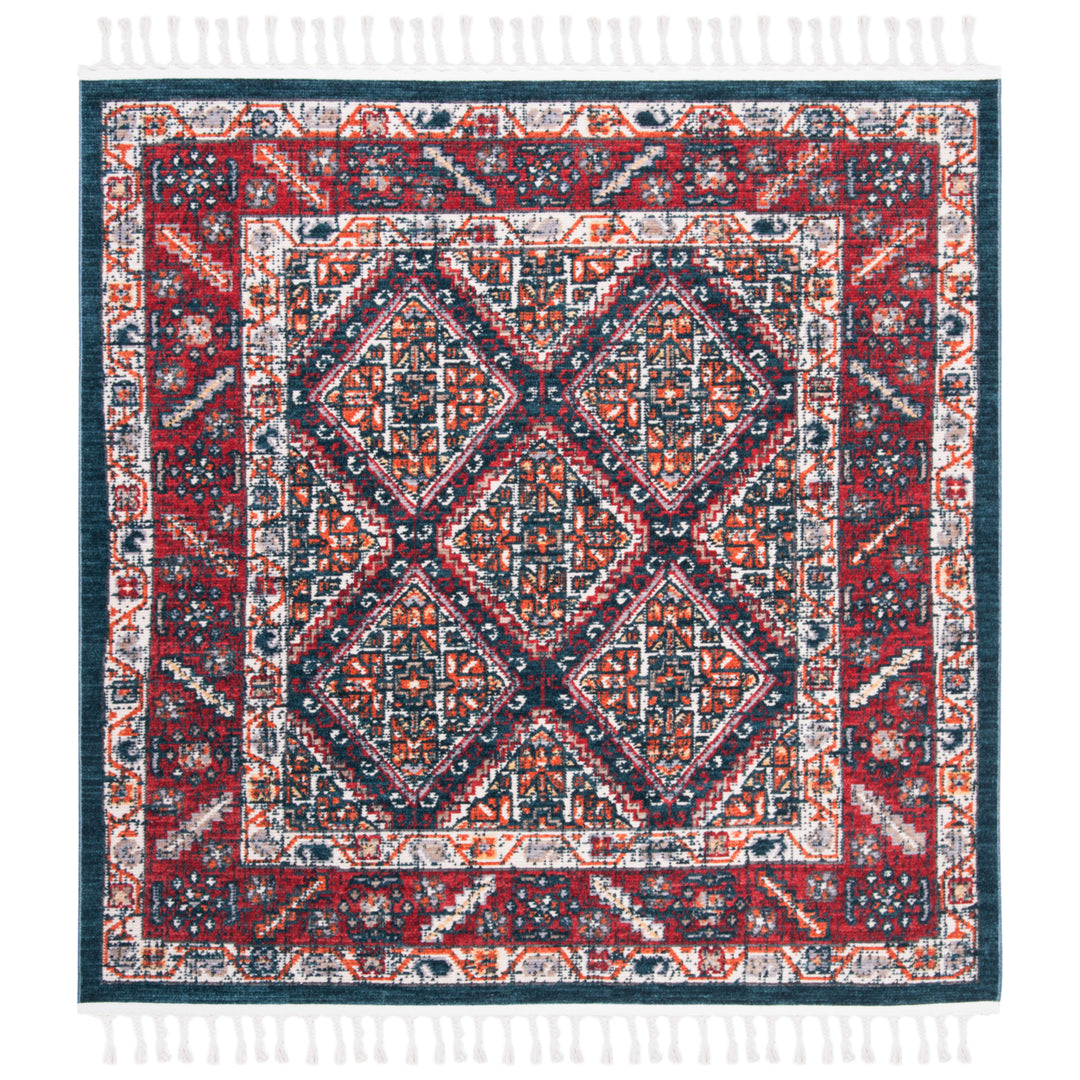 SAFAVIEH Farmhouse FMH820A Ivory / Navy Rug Image 4