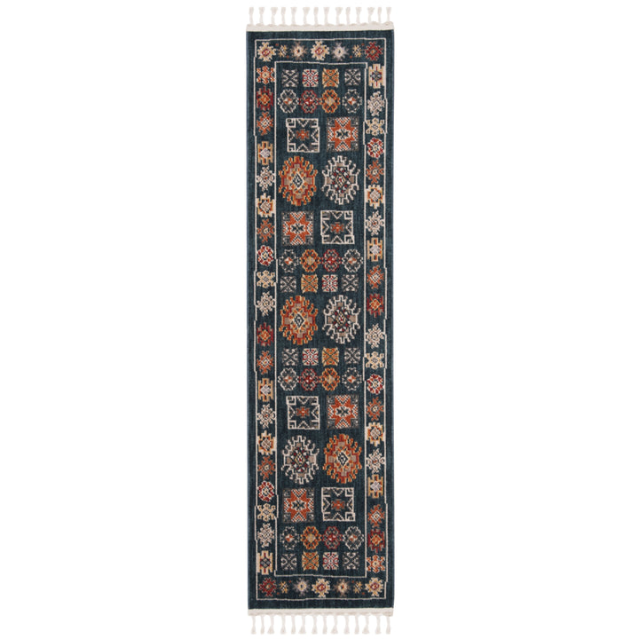 SAFAVIEH Farmhouse FMH822N Navy / Orange Rug Image 3