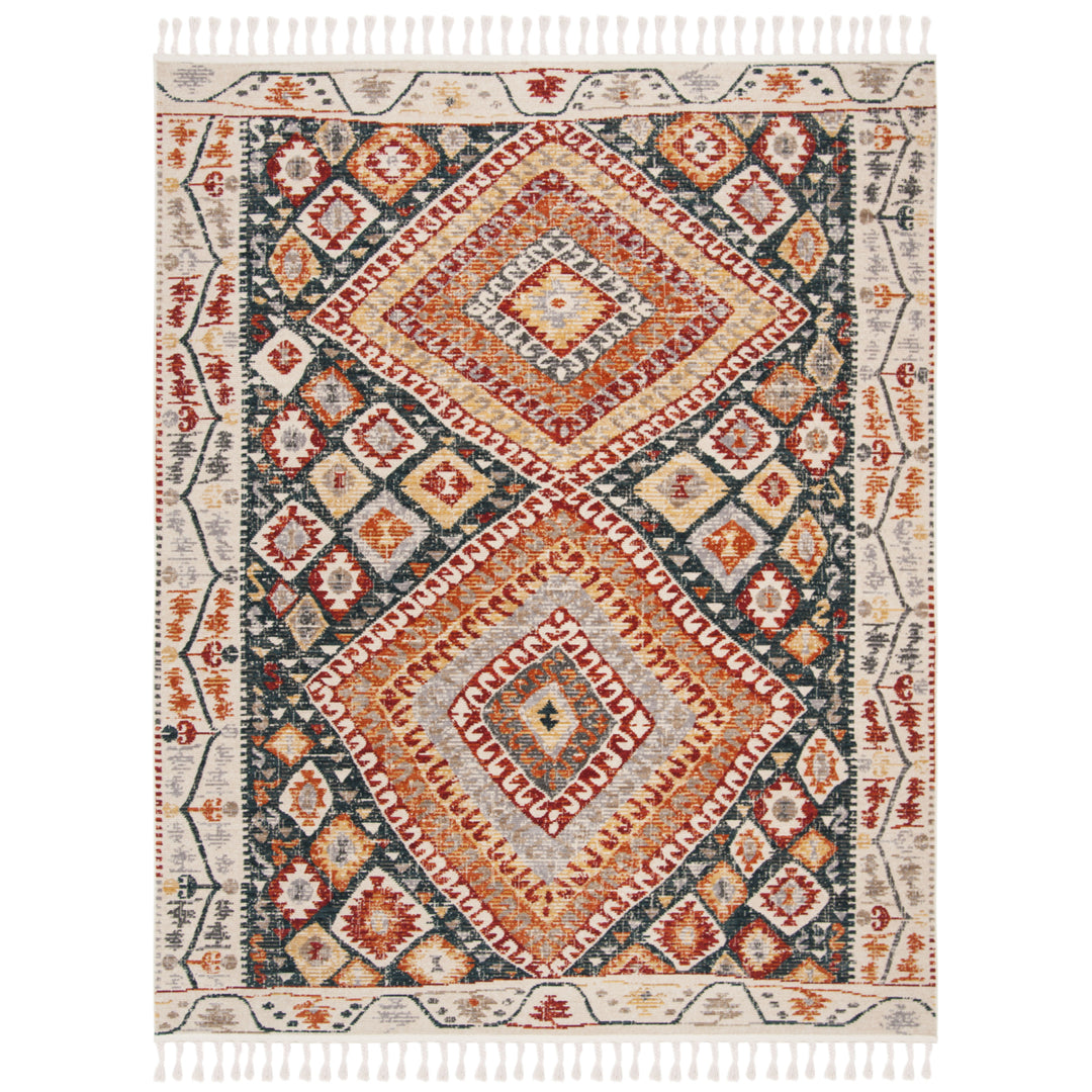 SAFAVIEH Farmhouse FMH816A Ivory / Navy Rug Image 1