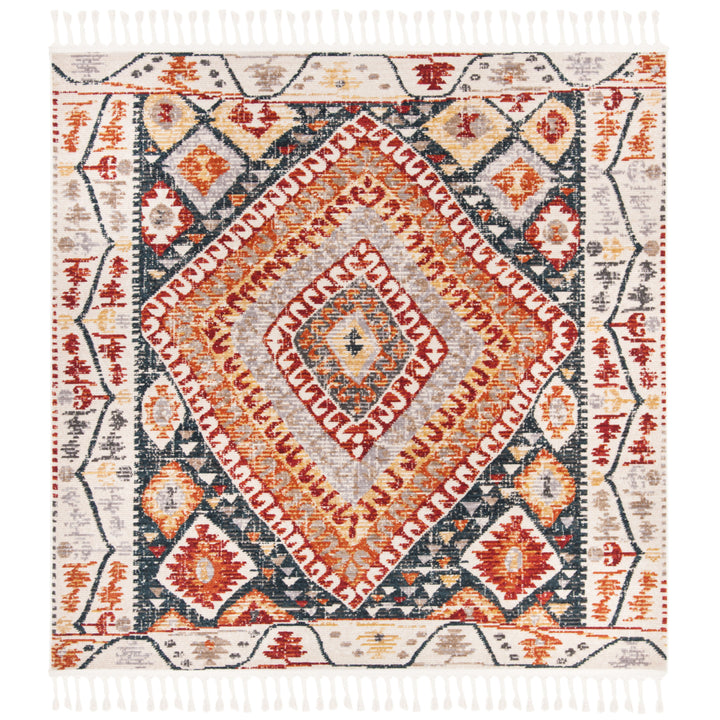 SAFAVIEH Farmhouse FMH816A Ivory / Navy Rug Image 2