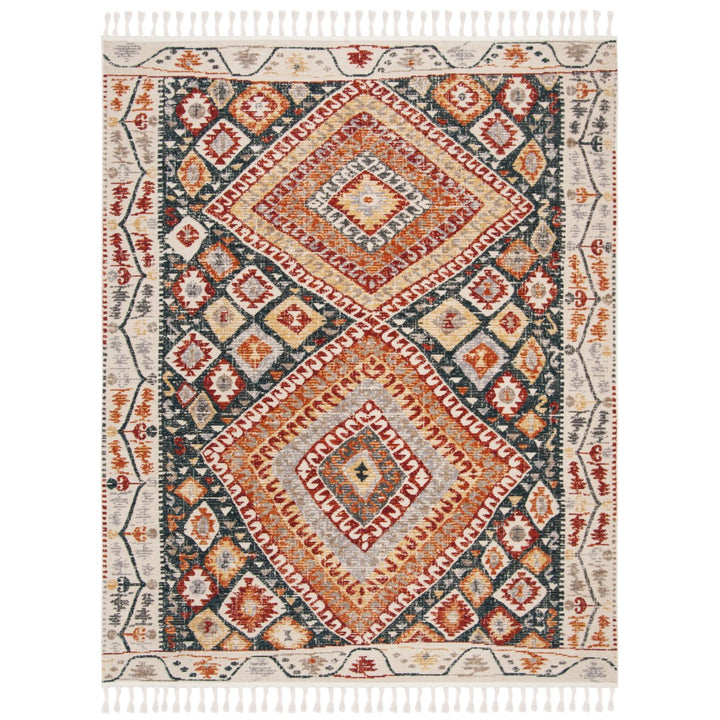 SAFAVIEH Farmhouse FMH816A Ivory / Navy Rug Image 5