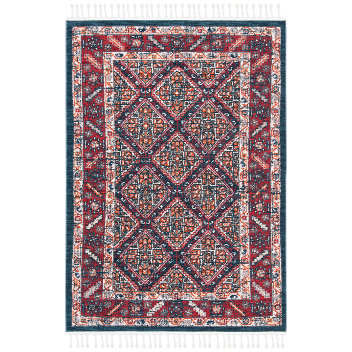 SAFAVIEH Farmhouse FMH820A Ivory / Navy Rug Image 1