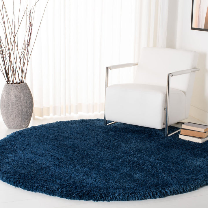 SAFAVIEH Fontana Shag Collection FNT800M Blue Rug Image 2