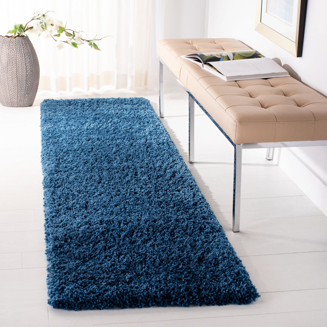 SAFAVIEH Fontana Shag Collection FNT800M Blue Rug Image 3