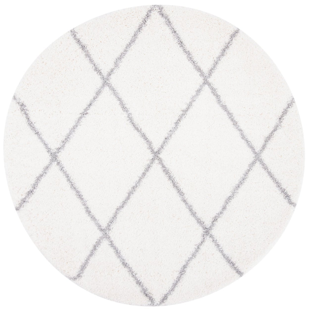 SAFAVIEH Fontana Shag Collection FNT815A Cream / Grey Rug Image 4