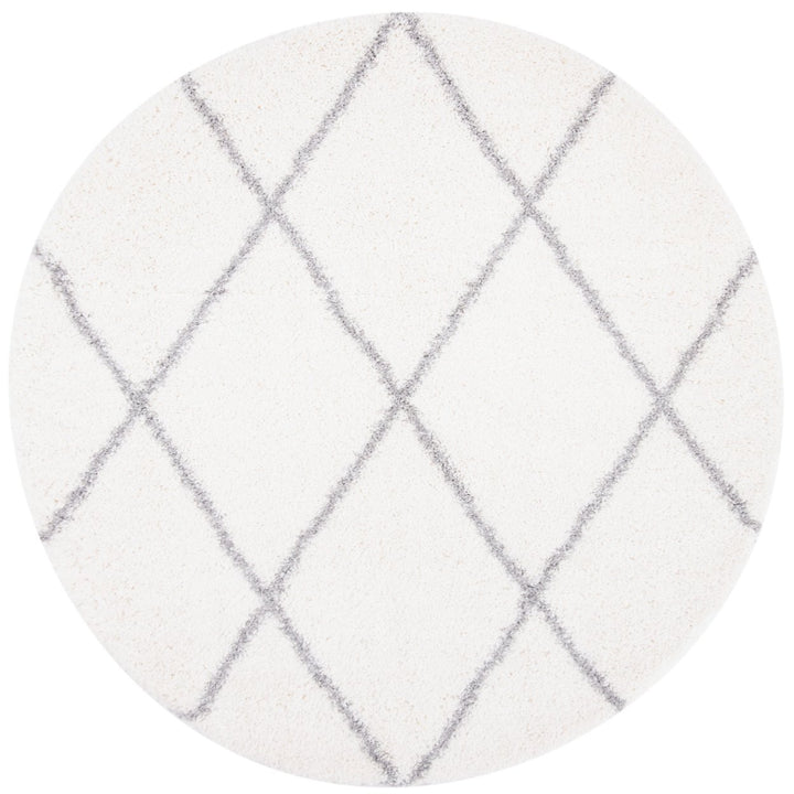 SAFAVIEH Fontana Shag Collection FNT815A Cream / Grey Rug Image 4