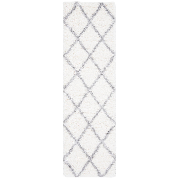 SAFAVIEH Fontana Shag Collection FNT815A Cream / Grey Rug Image 5