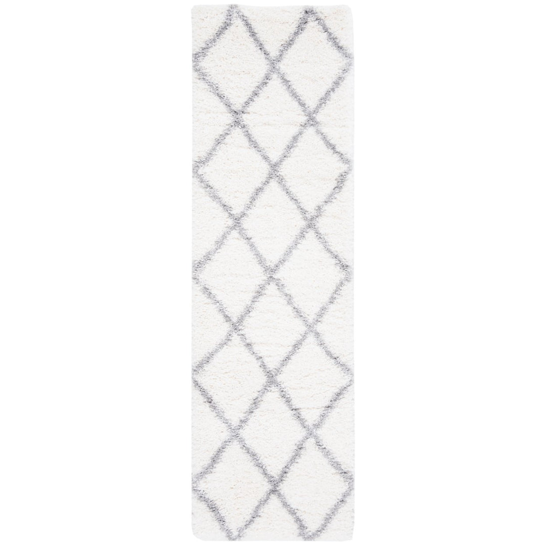 SAFAVIEH Fontana Shag Collection FNT815A Cream / Grey Rug Image 1