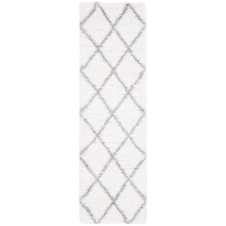 SAFAVIEH Fontana Shag Collection FNT815A Cream / Grey Rug Image 1