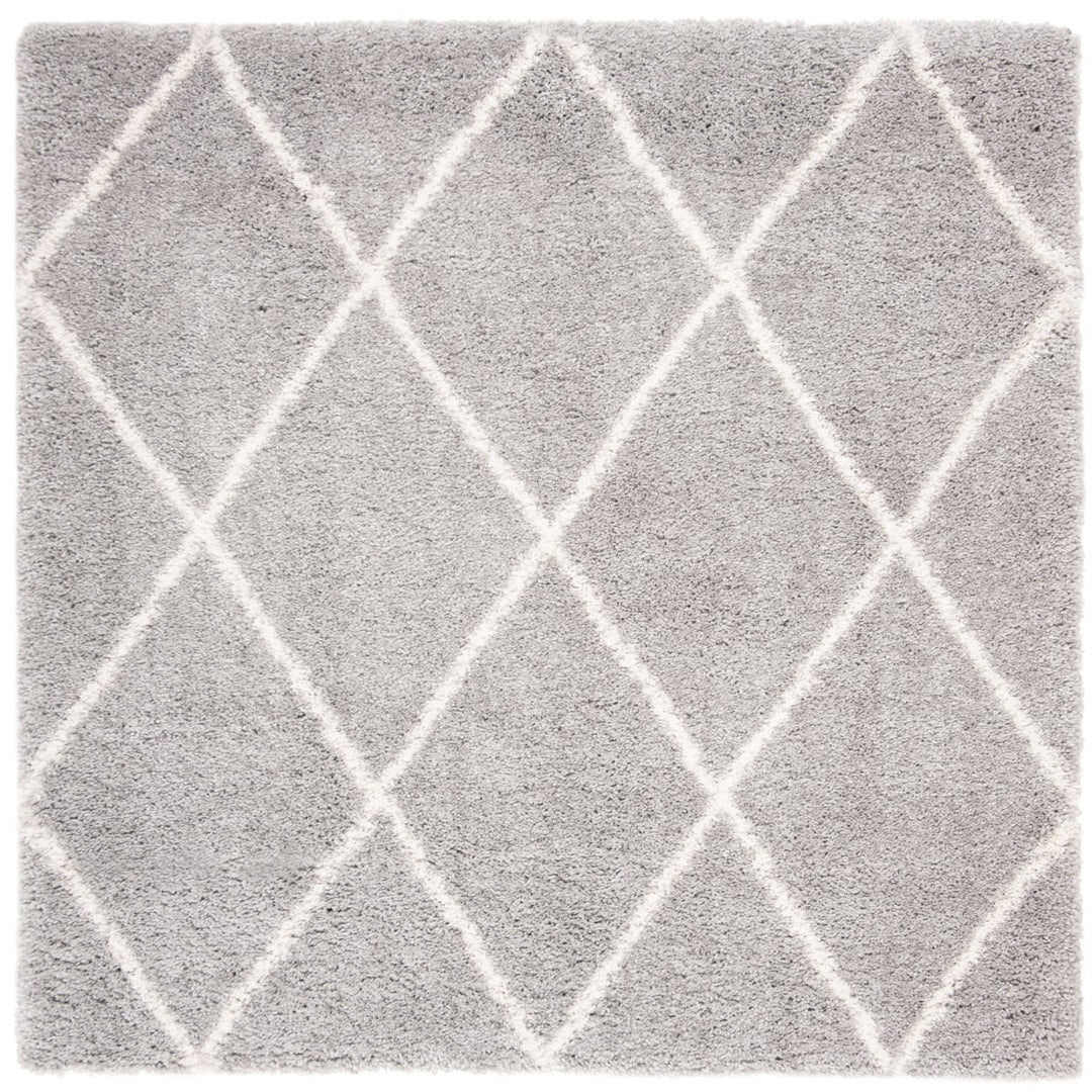 SAFAVIEH Fontana Shag Collection FNT815G Grey / Cream Rug Image 1