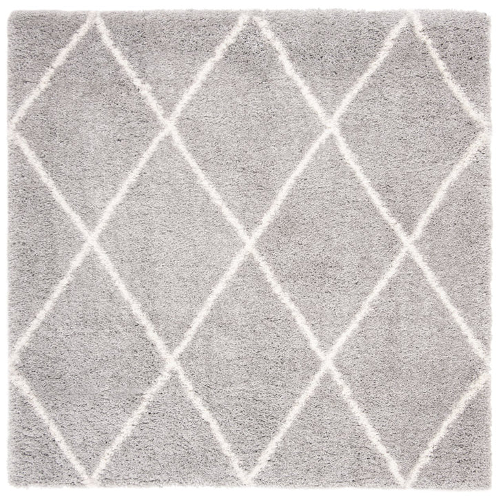 SAFAVIEH Fontana Shag Collection FNT815G Grey / Cream Rug Image 1