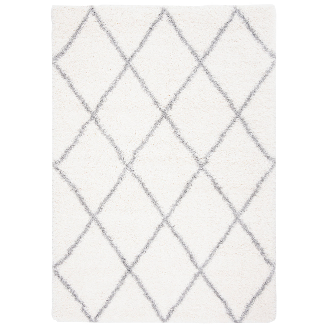 SAFAVIEH Fontana Shag Collection FNT815A Cream / Grey Rug Image 10