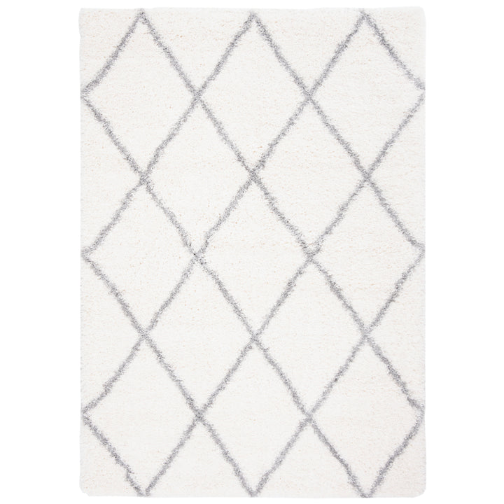 SAFAVIEH Fontana Shag Collection FNT815A Cream / Grey Rug Image 10