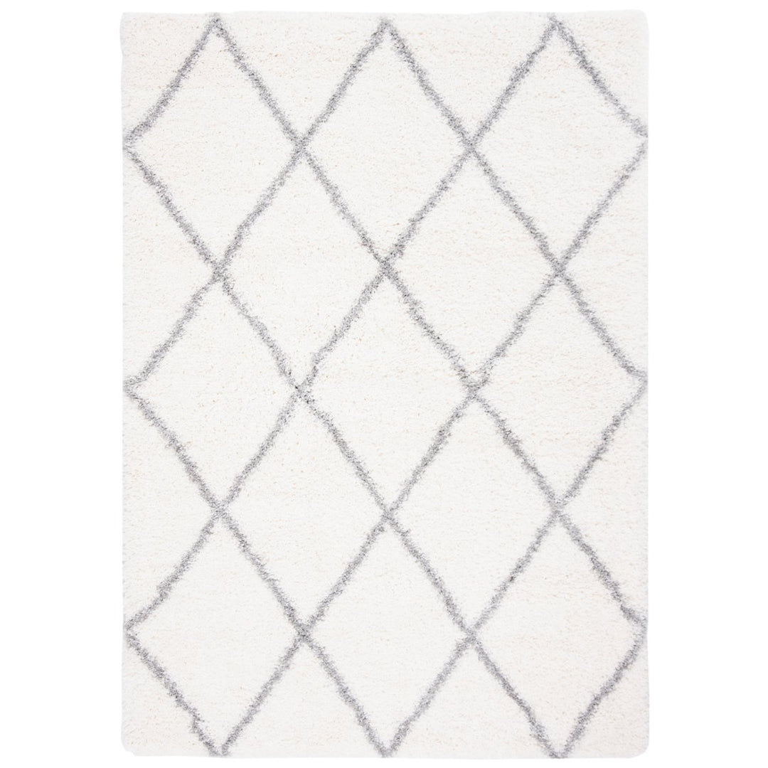 SAFAVIEH Fontana Shag Collection FNT815A Cream / Grey Rug Image 1