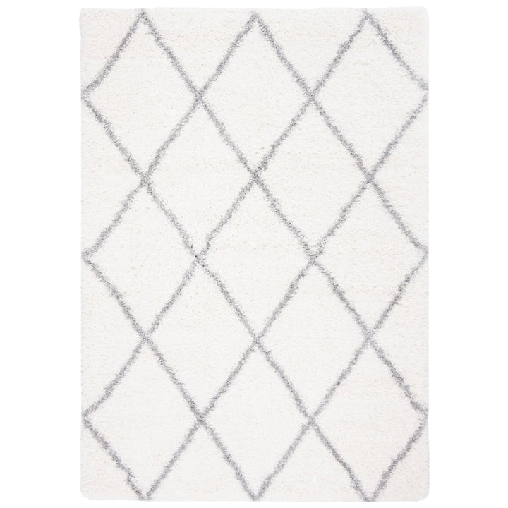 SAFAVIEH Fontana Shag Collection FNT815A Cream / Grey Rug Image 1