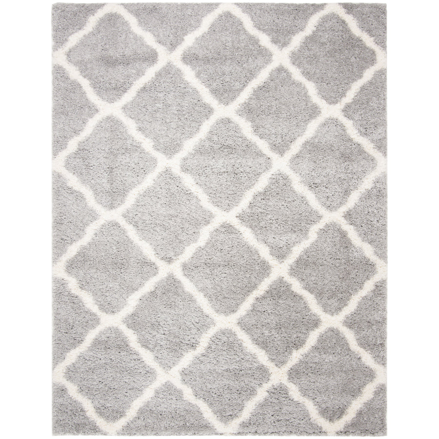 SAFAVIEH Fontana Shag Collection FNT821G Grey / Cream Rug Image 1