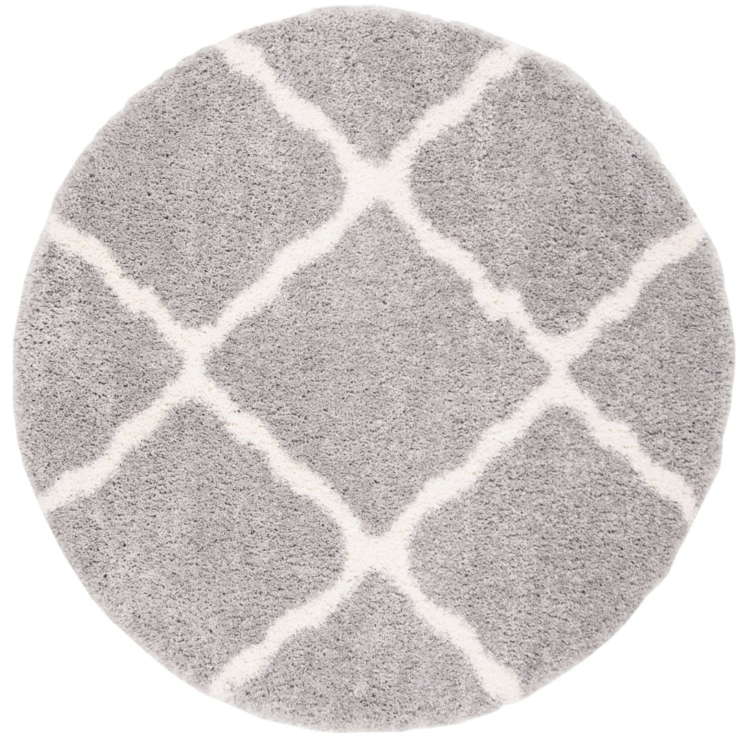 SAFAVIEH Fontana Shag Collection FNT821G Grey / Cream Rug Image 4