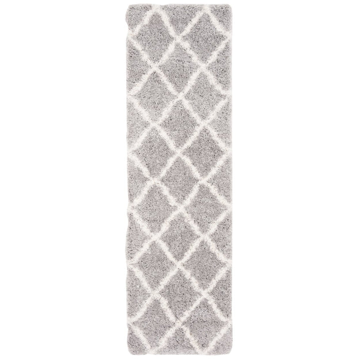 SAFAVIEH Fontana Shag Collection FNT821G Grey / Cream Rug Image 1