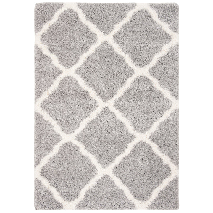 SAFAVIEH Fontana Shag Collection FNT821G Grey / Cream Rug Image 10