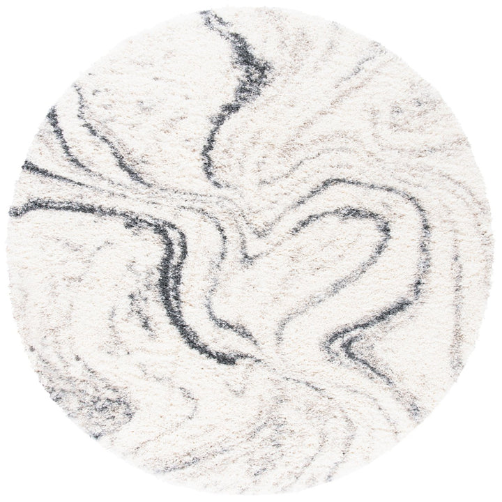 SAFAVIEH FNT848A Fontana Shag 800 Ivory / Grey Image 1