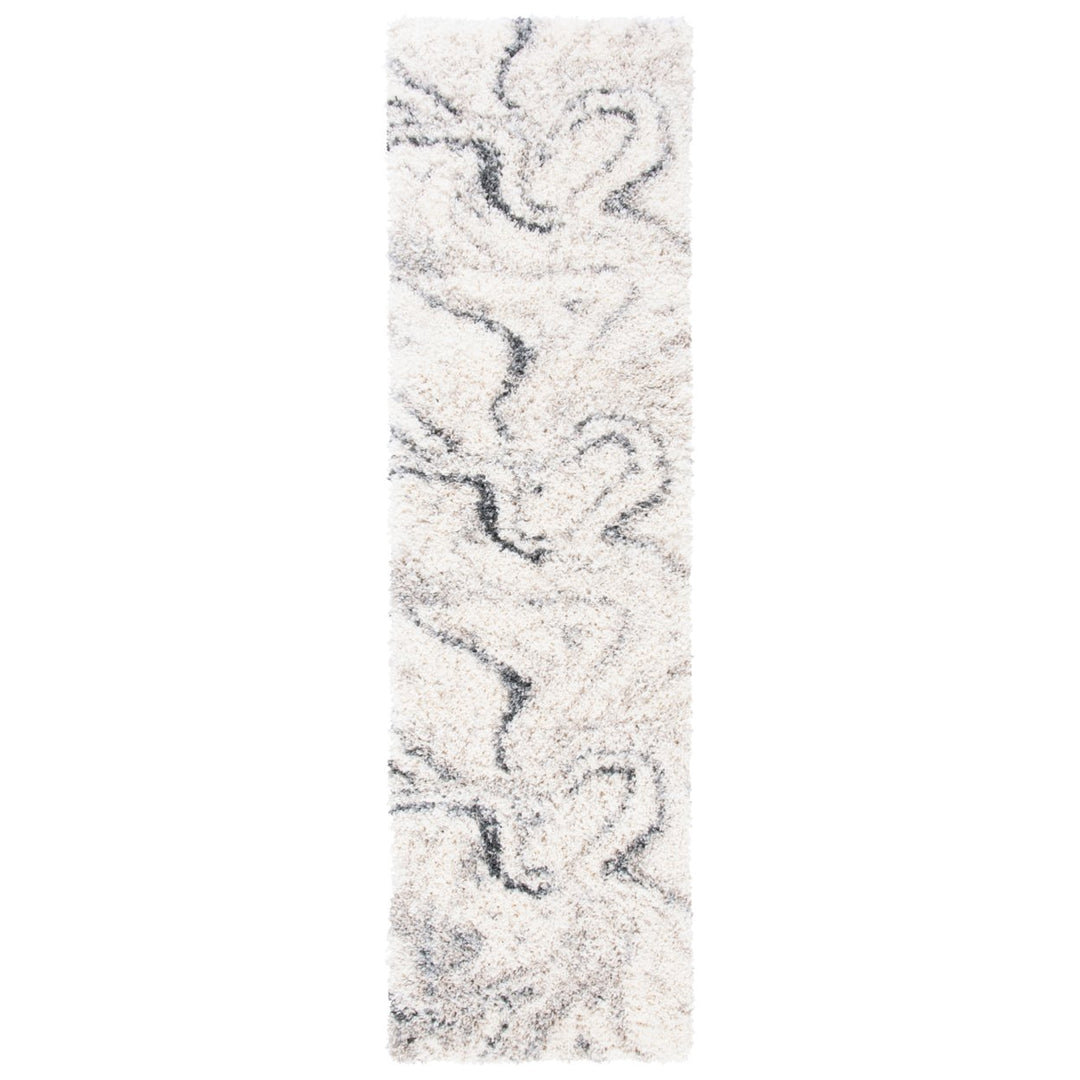 SAFAVIEH FNT848A Fontana Shag 800 Ivory / Grey Image 5