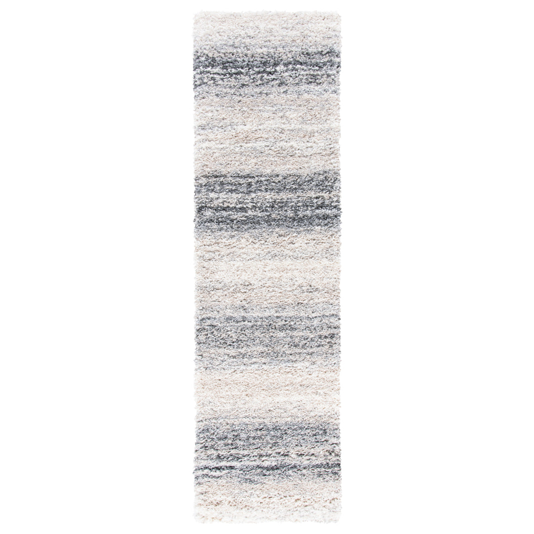 SAFAVIEH Fontana Shag Collection FNT852A Ivory / Grey Rug Image 5