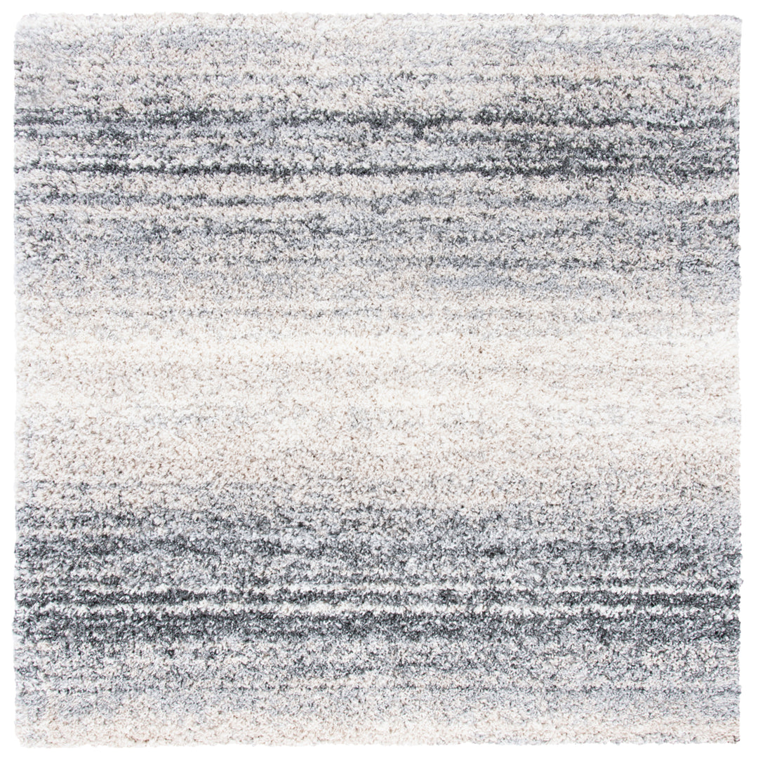 SAFAVIEH Fontana Shag Collection FNT852A Ivory / Grey Rug Image 6