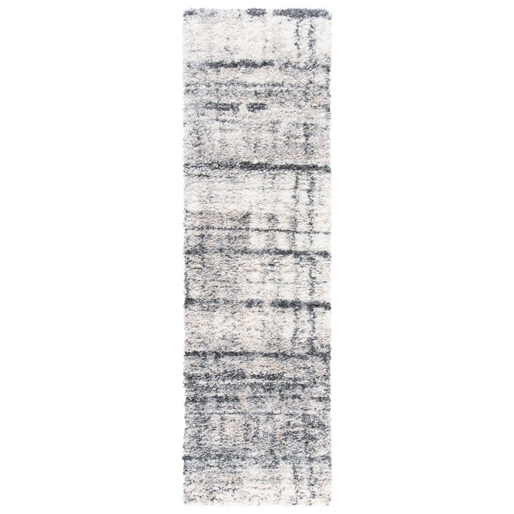 SAFAVIEH Fontana Shag Collection FNT855A Ivory / Grey Rug Image 1