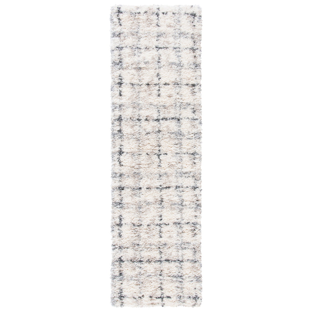 SAFAVIEH FNT868F Fontana Shag 800 Grey / Ivory Image 3