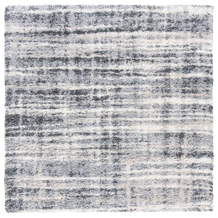 SAFAVIEH Fontana Shag Collection FNT856G Grey / Ivory Rug Image 6