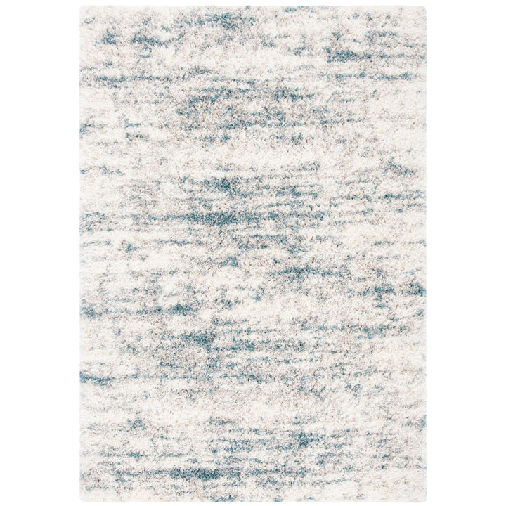 SAFAVIEH Fontana Shag Collection FNT873A Ivory / Teal Rug Image 1