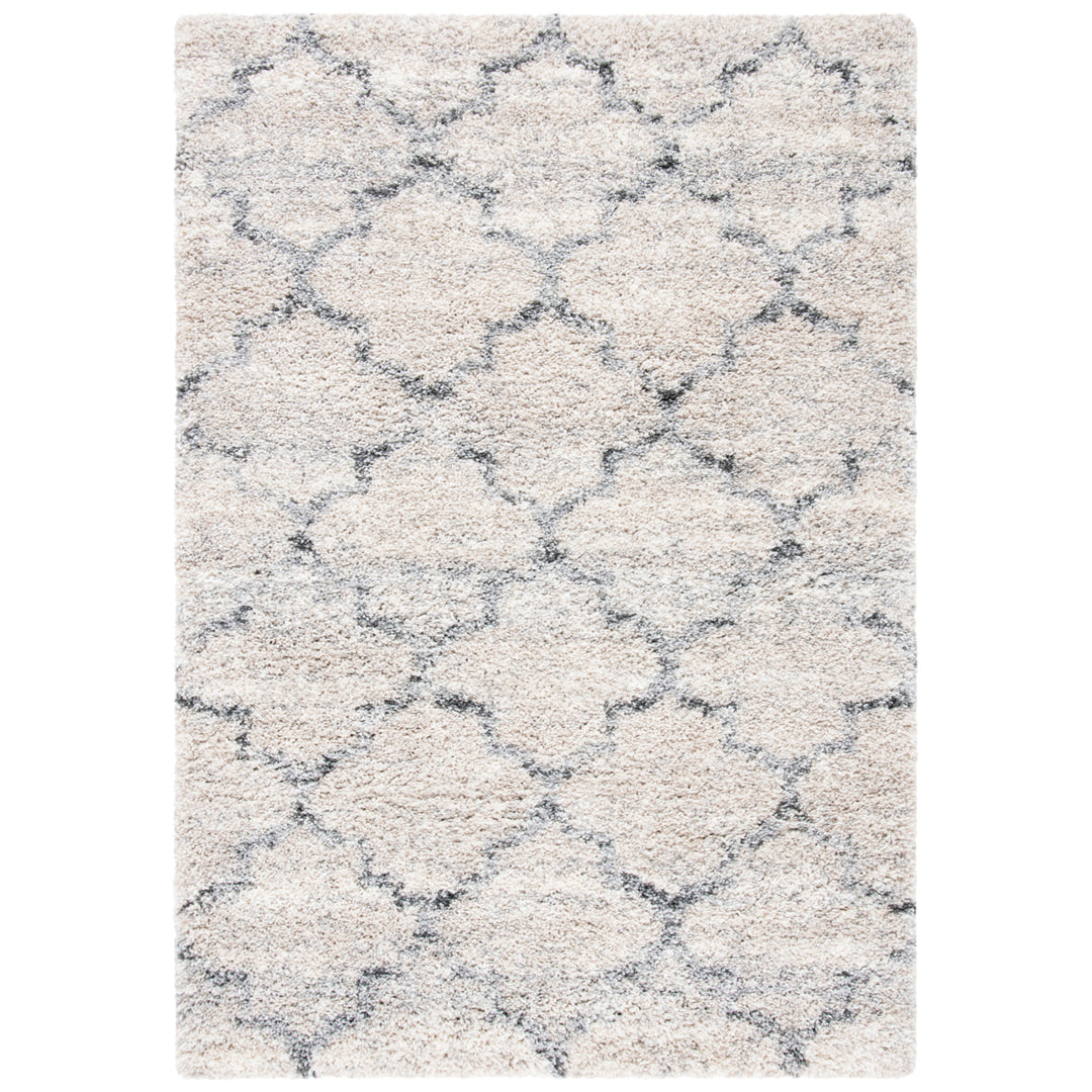 SAFAVIEH Fontana Shag Collection FNT888F Grey / Ivory Rug Image 1