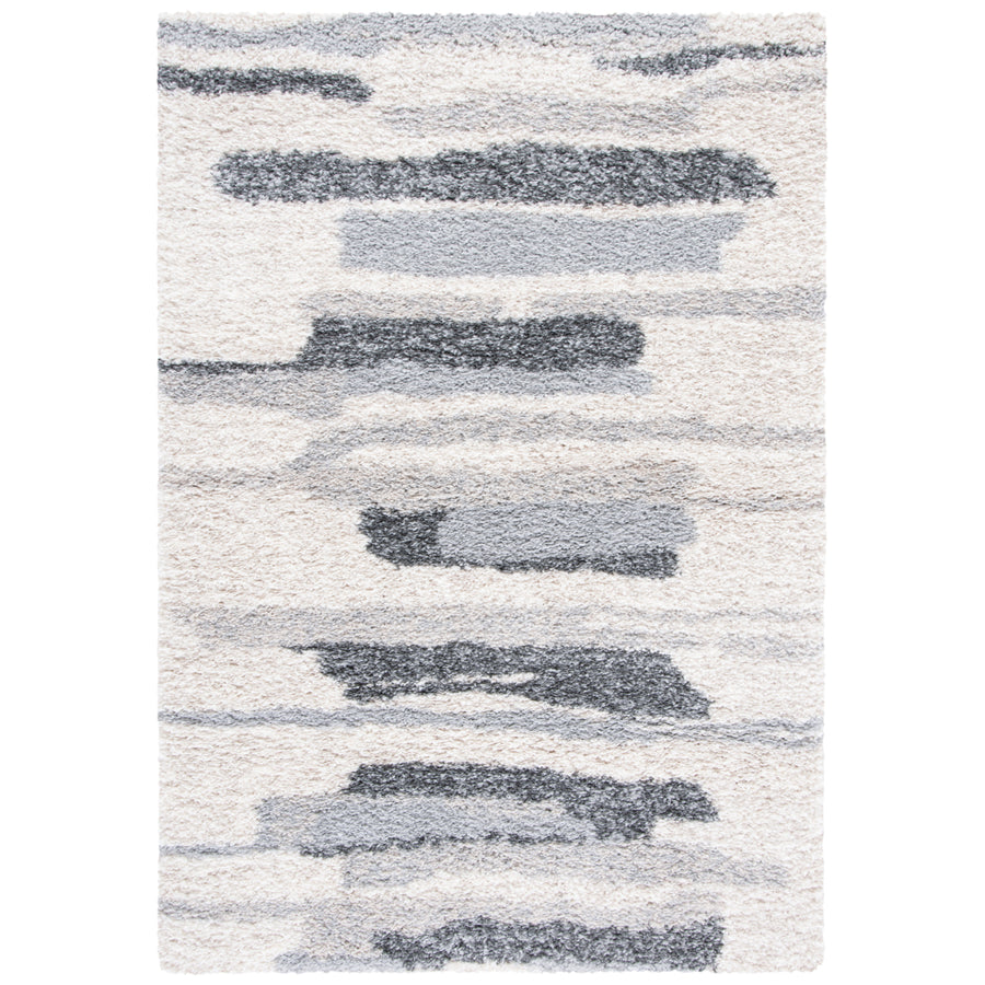 SAFAVIEH FNT890F Fontana Shag 800 Grey / Ivory Image 1