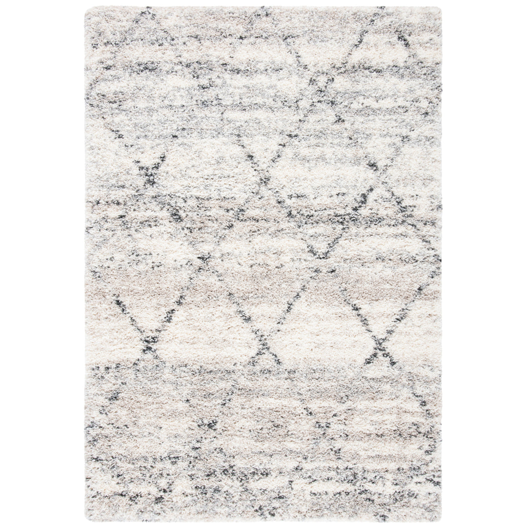 SAFAVIEH FNT886F Fontana Shag 800 Grey / Ivory Image 1