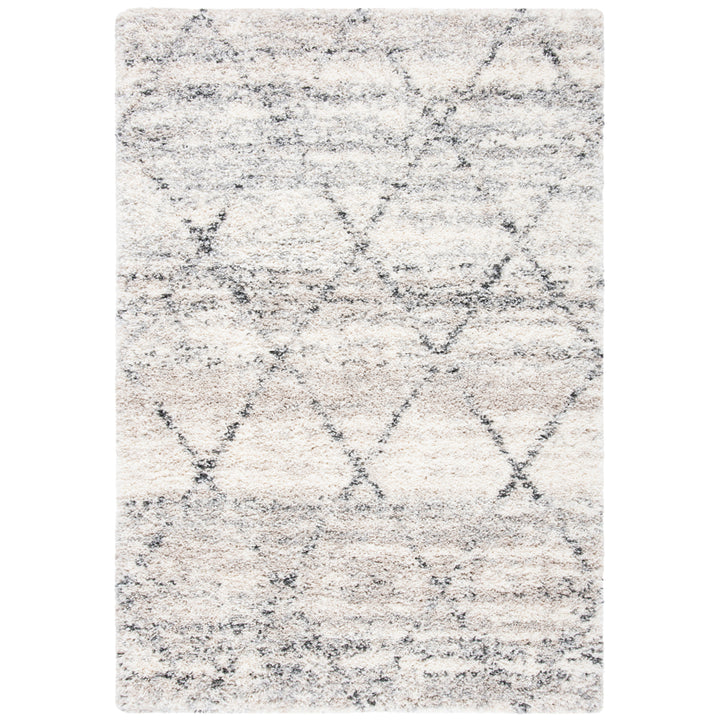 SAFAVIEH FNT886F Fontana Shag 800 Grey / Ivory Image 1