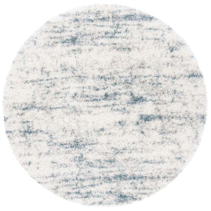 SAFAVIEH Fontana Shag Collection FNT873A Ivory / Teal Rug Image 1