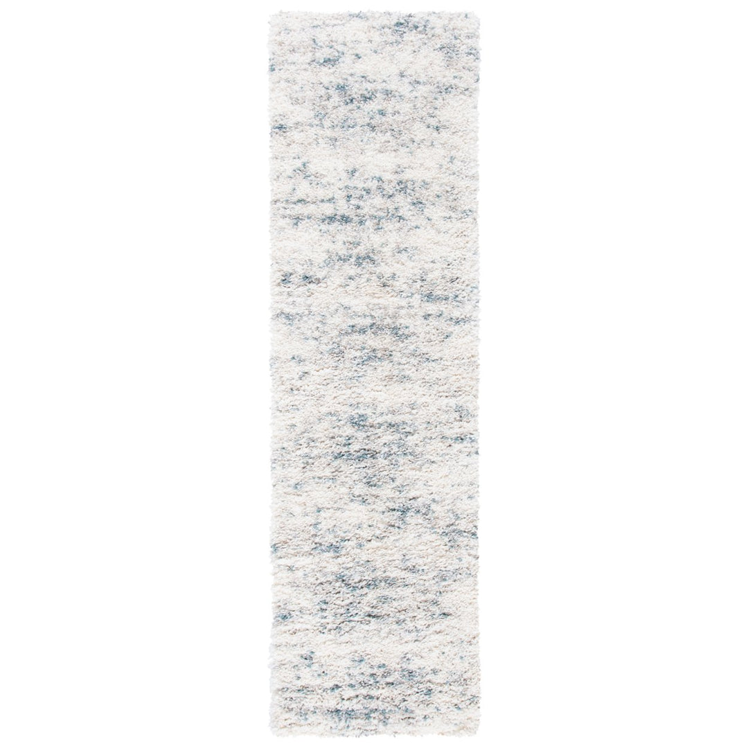 SAFAVIEH Fontana Shag Collection FNT873A Ivory / Teal Rug Image 5