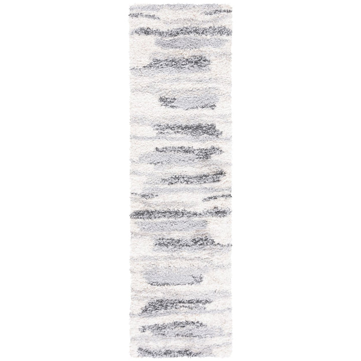 SAFAVIEH FNT890F Fontana Shag 800 Grey / Ivory Image 1