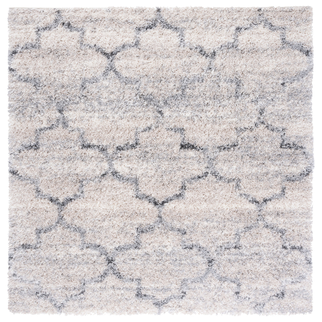 SAFAVIEH Fontana Shag Collection FNT888F Grey / Ivory Rug Image 6