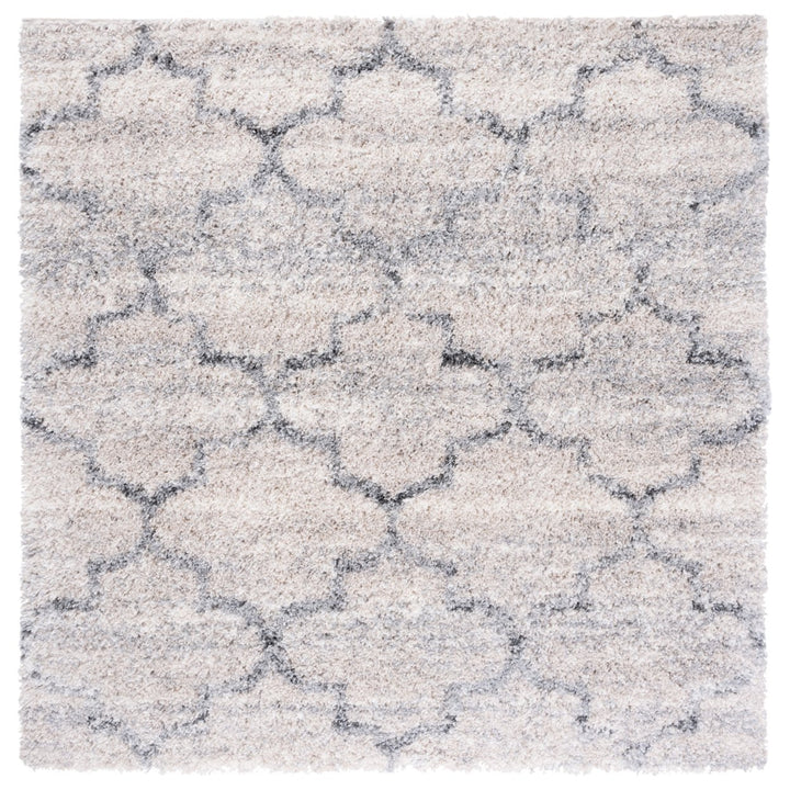 SAFAVIEH Fontana Shag Collection FNT888F Grey / Ivory Rug Image 1