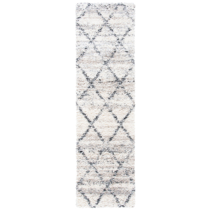 SAFAVIEH FNT886F Fontana Shag 800 Grey / Ivory Image 4